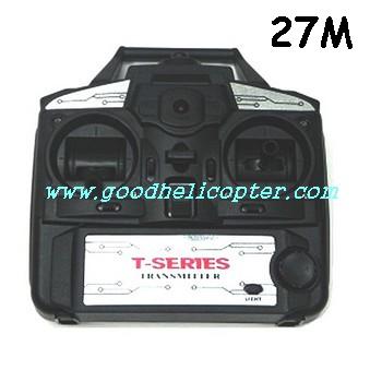 mjx-t-series-t10-t610 helicopter parts transmitter (27M)